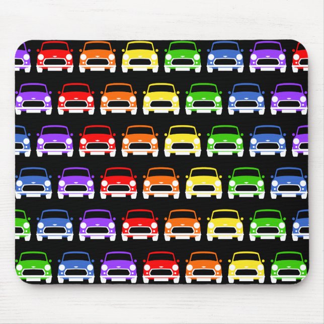 Tapis De Souris Classic Austin Mini Cooper Rainbow Mouse pad (Devant)