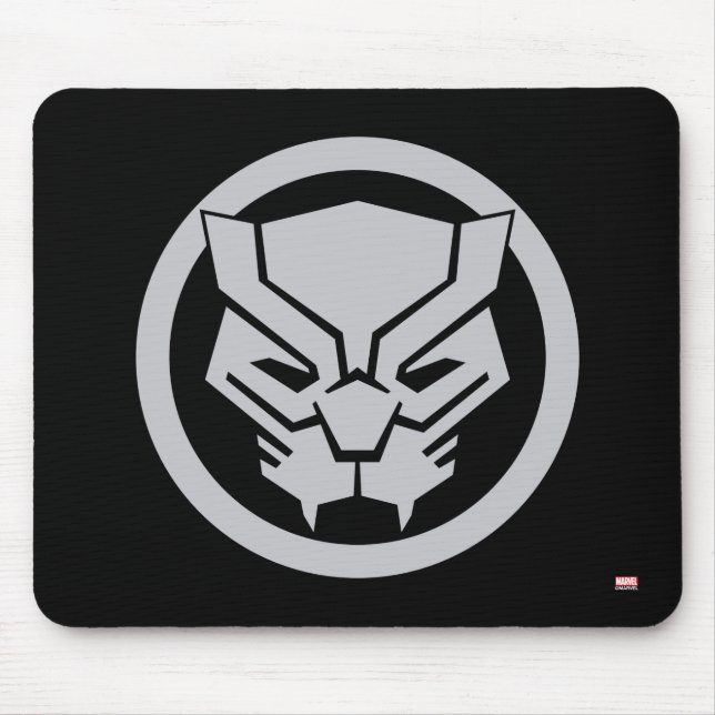 Tapis De Souris Classique Avengers | Icône Panthère noire (Devant)
