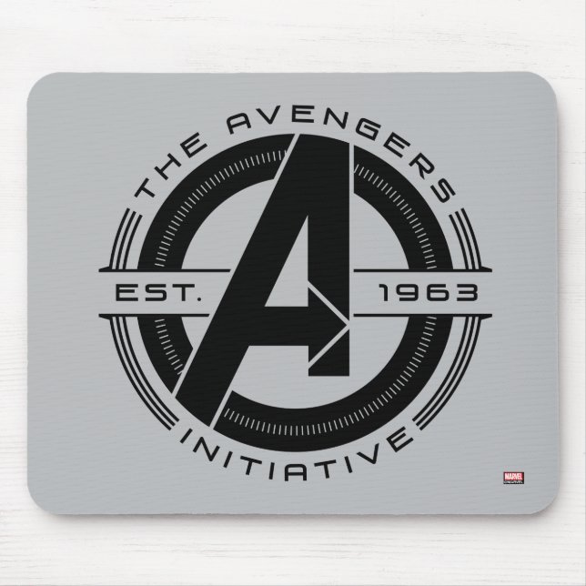 Tapis De Souris Classique Avengers | Logo de lentilles de l'initia (Devant)