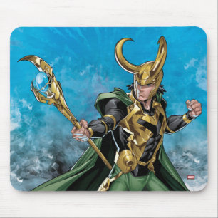 Tapis De Souris Classique Avengers   Loki Avec Personnel