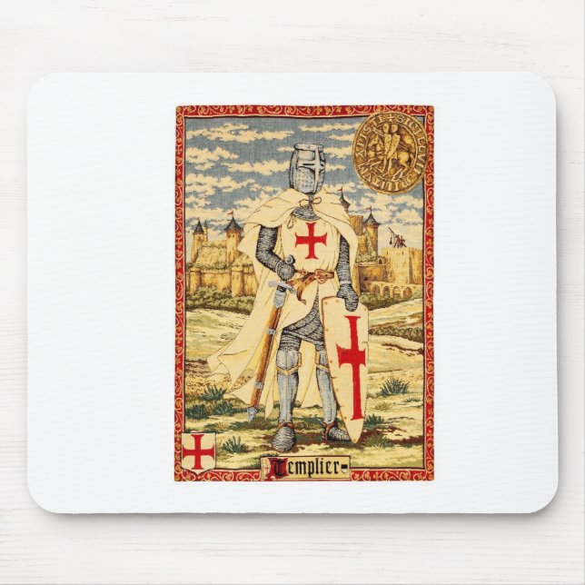 TAPIS DE SOURIS CLASSIQUE DES CHEVALIERS TEMPLAR (Devant)