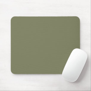 Tapis de souris classique vert militaire uni