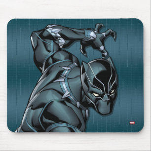 Tapis De Souris Classiques Avengers Black Panther attaque avec s