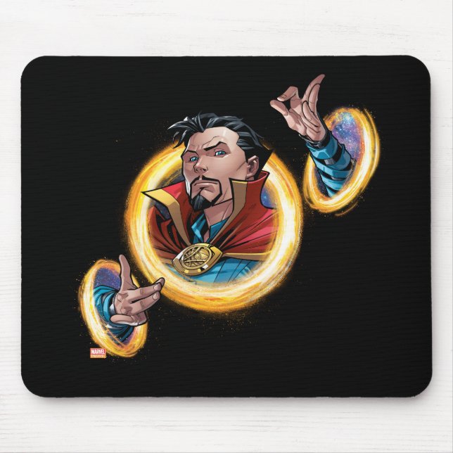 Tapis De Souris Classiques Avengers | Doctor Strange à travers les (Devant)