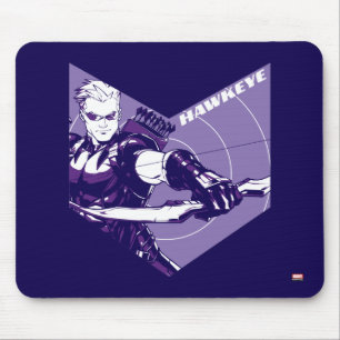Tapis De Souris Classiques Avengers   Hawkeye découpé en flèche