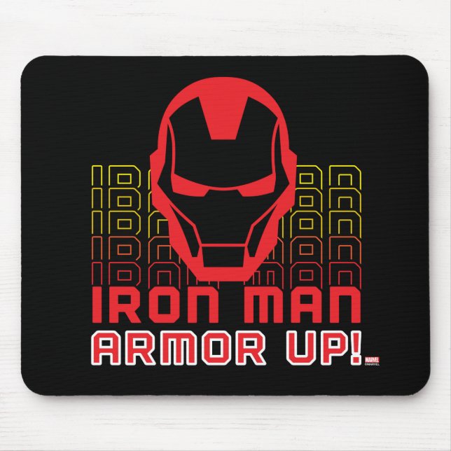 Tapis De Souris Classiques Avengers | Iron Man "Armor Up" Art (Devant)