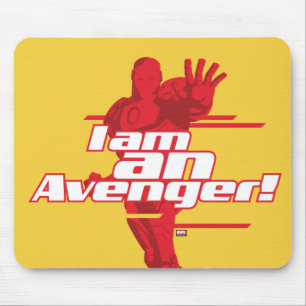 Tapis De Souris Classiques Avengers   Iron Man "Je Suis" Graphique