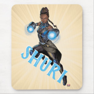 Tapis De Souris Classiques Avengers Shuri Saut avec gantelets