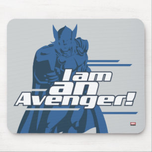 Tapis De Souris Classiques Avengers   Thor "Je Suis" Graphique
