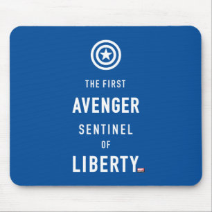 Tapis De Souris Classiques Avengers Typographie Captain America