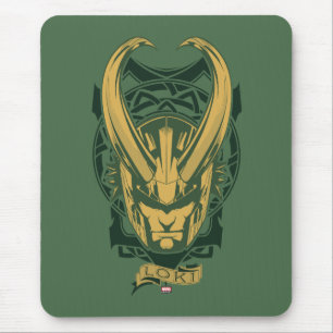 Tapis De Souris Classiques des Avengers   Graphique Loki Nordique
