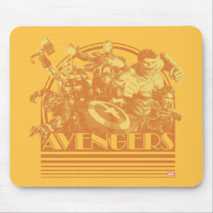 Tapis De Souris Classiques des Avengers   Graphique Rétro des Aven