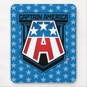 Tapis De Souris Classiques des Avengers   Icône patriotique de Cap
