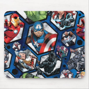 Tapis De Souris Classiques des Avengers   Motif hexagonal des Aven