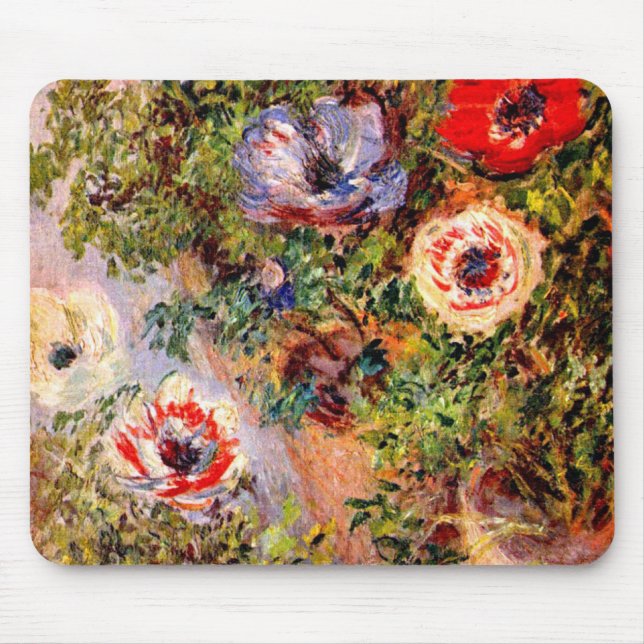 Tapis De Souris Claude Monet Anemonen (Devant)