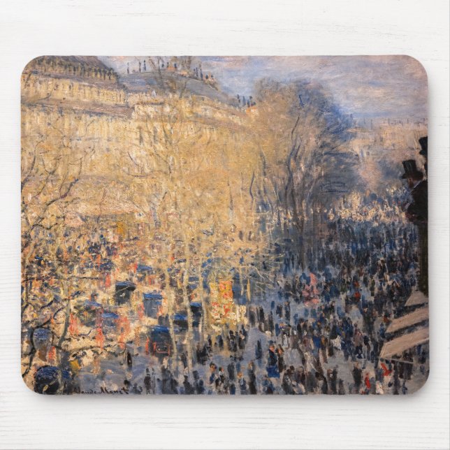 Tapis De Souris Claude Monet - Boulevard des Capucines à Paris (Devant)