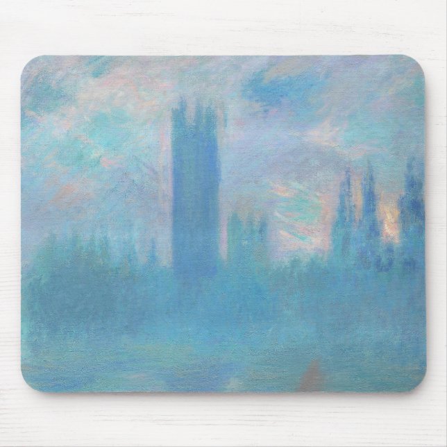 Tapis De Souris Claude Monet. Chambres du Parlement de Londres. Bl (Devant)
