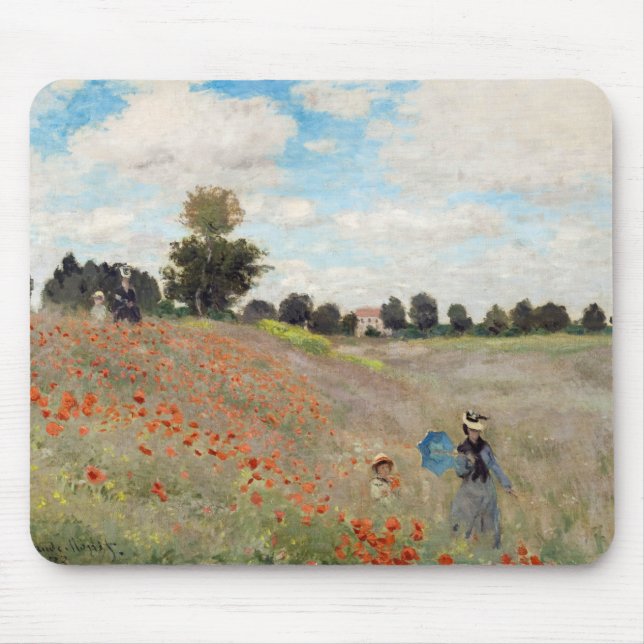 Tapis De Souris Claude Monet - Champ de pavot (Devant)