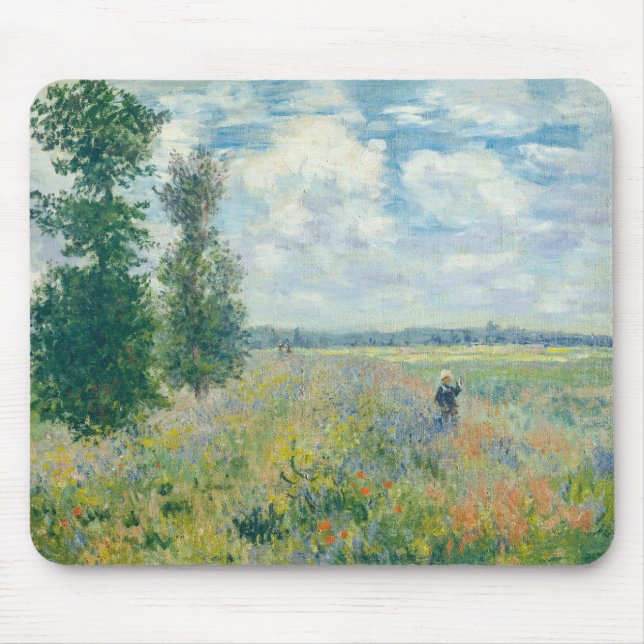 Tapis De Souris Claude Monet - Champs de pavot près d'Argenteuil ( (Devant)