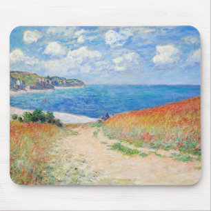 Tapis De Souris Claude Monet - Chemin dans les champs de blé à Pou