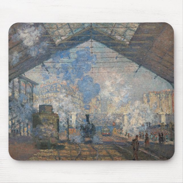 Tapis De Souris Claude Monet - Gare Saint-Lazare Vue extérieure (Devant)