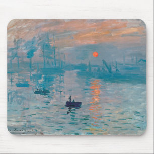 Tapis De Souris Claude Monet Impression Lever de soleil Français