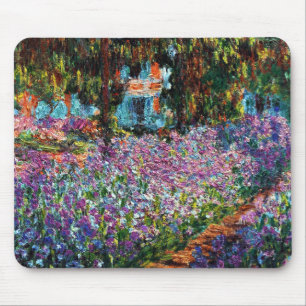 Tapis De Souris Claude Monet : Iris dans le jardin de Monet
