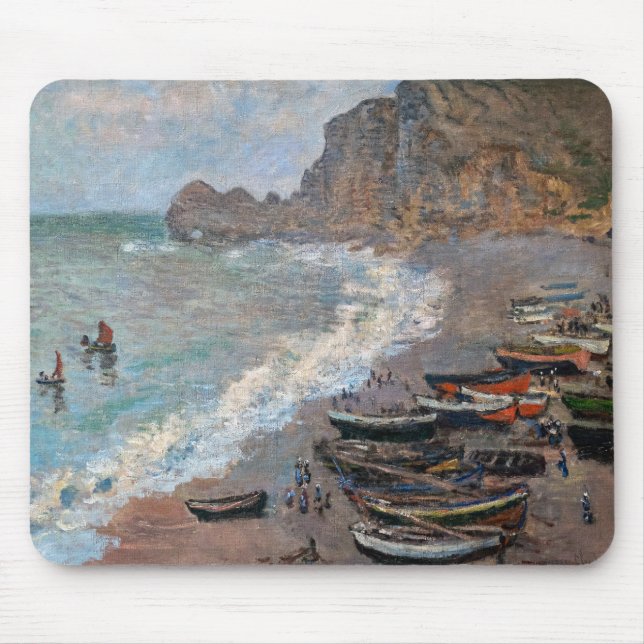 Tapis De Souris Claude Monet - La plage d'Etretat (Devant)