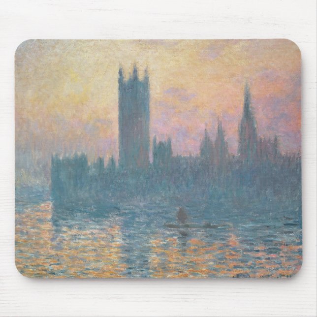 Tapis De Souris Claude Monet | Les Chambres du Parlement, coucher  (Devant)