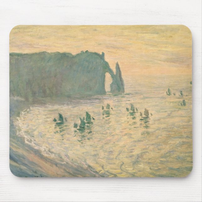 Tapis De Souris Claude Monet | les falaises chez Etretat, 1886 (Devant)