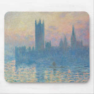 Tapis De Souris Claude Monet Les maisons du Parlement Coucher de s