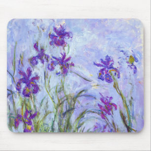 Tapis De Souris Claude Monet - Lilac Irises / Iris Mauves