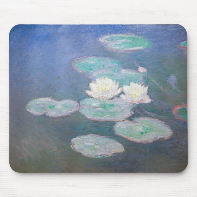 Tapis De Souris Claude Monet - Lys à eau, effet du soir (Devant)