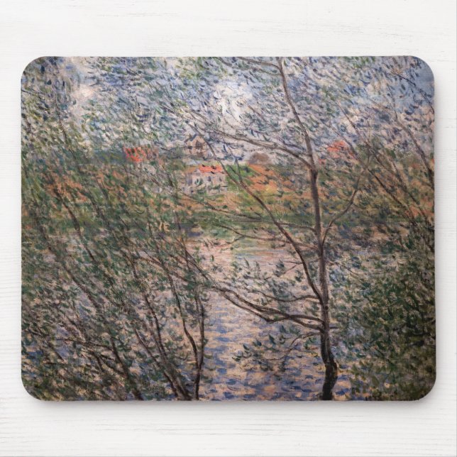 Tapis De Souris Claude Monet - Printemps à travers les branches (Devant)