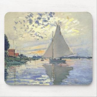 Tapis De Souris Claude Monet - Voilier Au Petit Gennevilliers