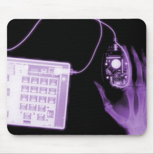 Tapis De Souris Clavier et souris X-Ray Skeleton