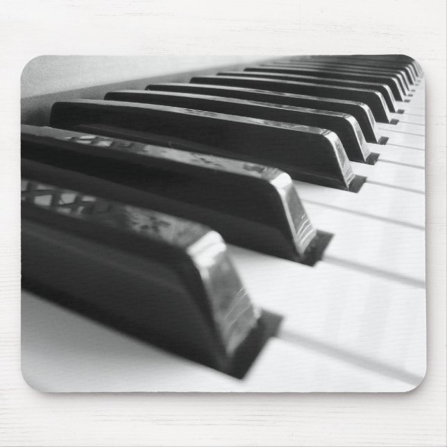 Tapis De Souris Clavier - noir et blanc (Devant)