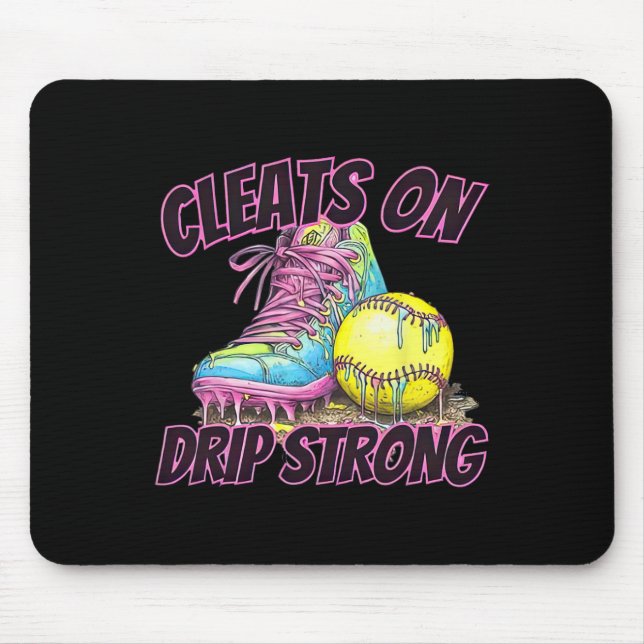 Tapis De Souris Cleats On Drip Strong Softll Drip Softll Mom Retro (Devant)