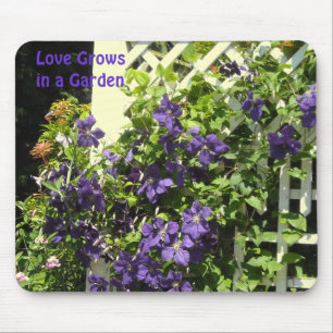 Tapis De Souris Clematis Garden Violet Dit :