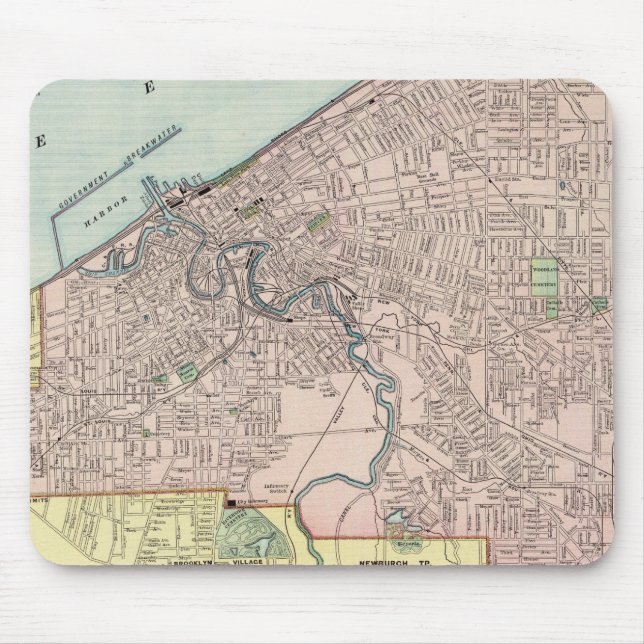 Tapis De Souris Cleveland, Ohio (Devant)
