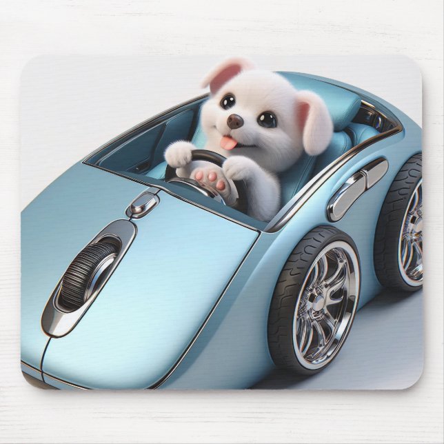 Tapis De Souris Click & Vroom : Puppy Driver Edition (Devant)