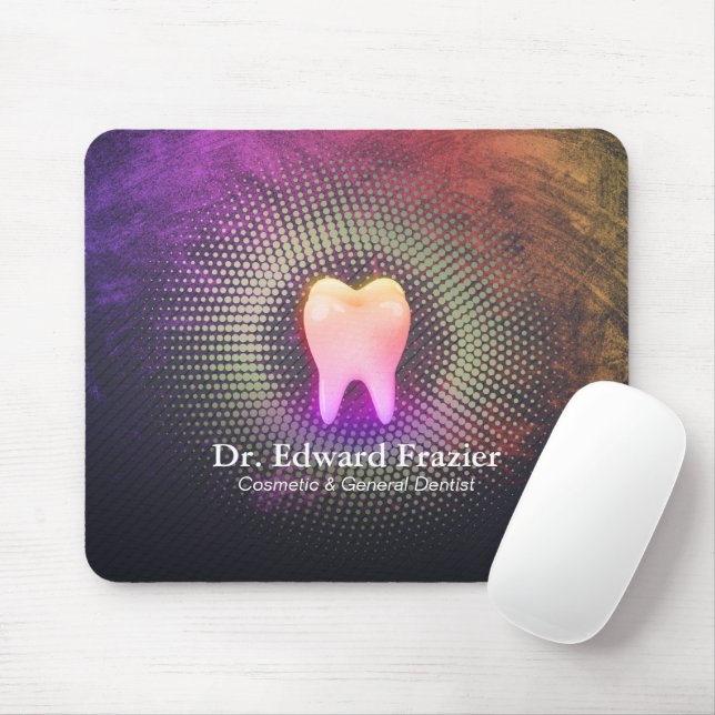 Tapis De Souris Clinique dentaire professionnelle Rose Gold Tooth (Avec souris)