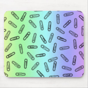 Tapis De Souris Clips papier sur arc-en-ciel