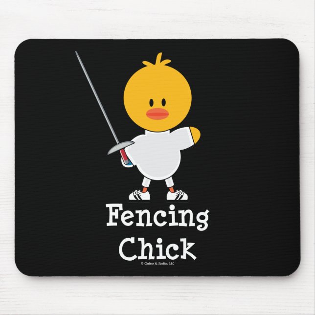 Tapis De Souris Clôture du poussin Mousepad (Devant)