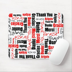 Tapis De Souris Cloud Merci rouge et noir