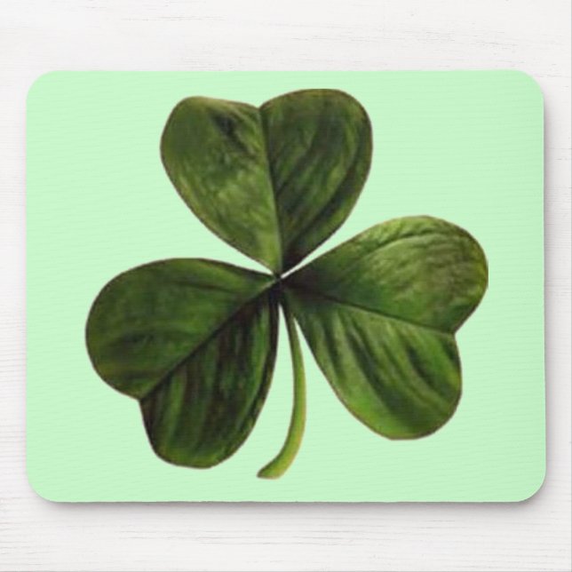 Tapis De Souris Clover à trois feuilles de St. Patrick (Devant)