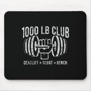 Tapis De Souris Club de force 1000 Lbs Powerlifting Musculation Bo
