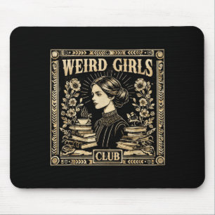 Tapis De Souris Club des Filles Bizarres Art Gothique Féministe Vi