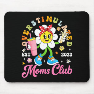 Tapis De Souris Club des mamans surstimulees est 2023 rétro daisy