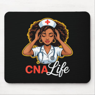 Tapis De Souris Cna Infirmière Vie Mois de l'histoire des Noirs Af